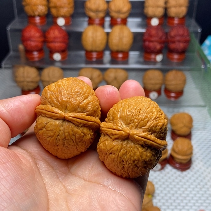 把件文玩核桃雷鼓双筋锤27