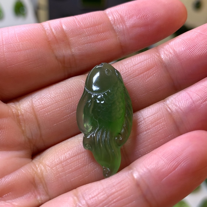 岫玉颈饰未镶嵌吊坠