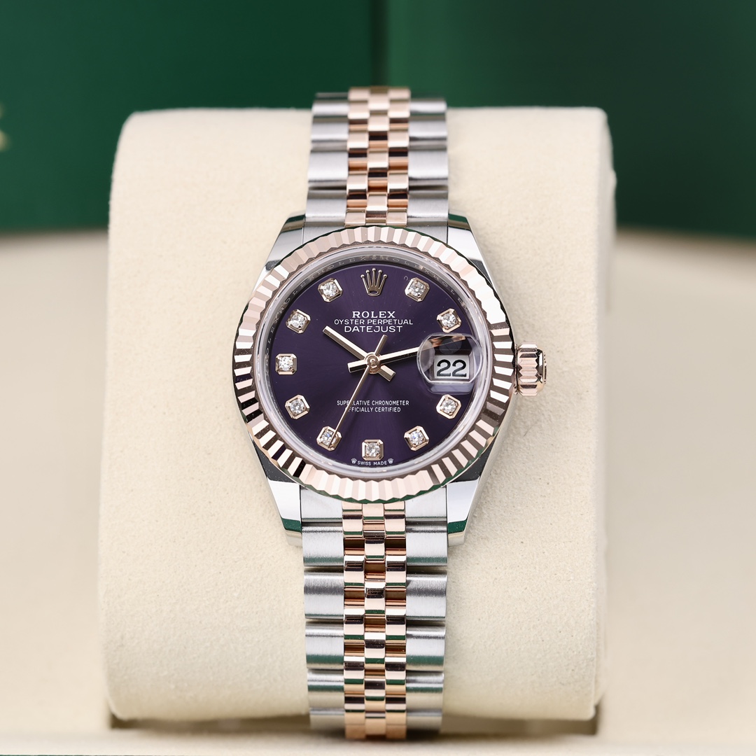 99新 Rolex/劳力士 279171 紫面钻刻 2025年6月保卡