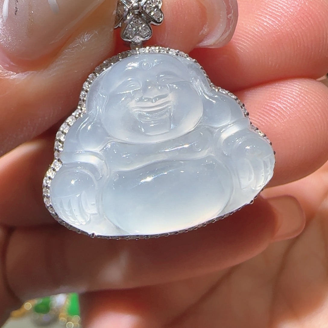 【闪购商品】翡翠颈饰18K金镶嵌缅甸