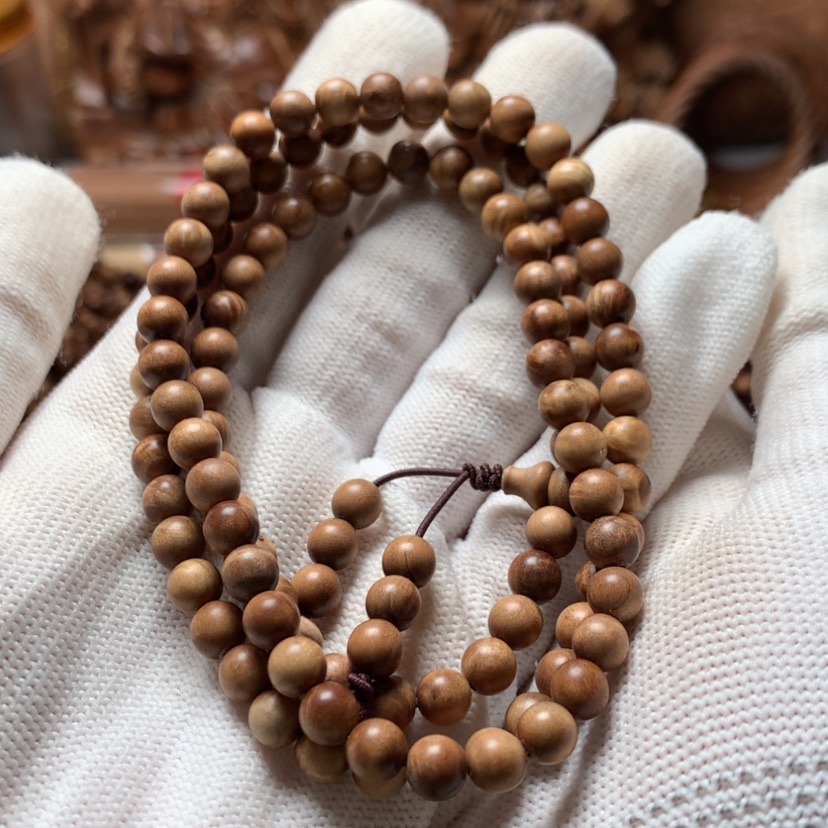 【闪购商品】檀香木手串/手链风*潇檀香手串0.6/108老东家微瑕