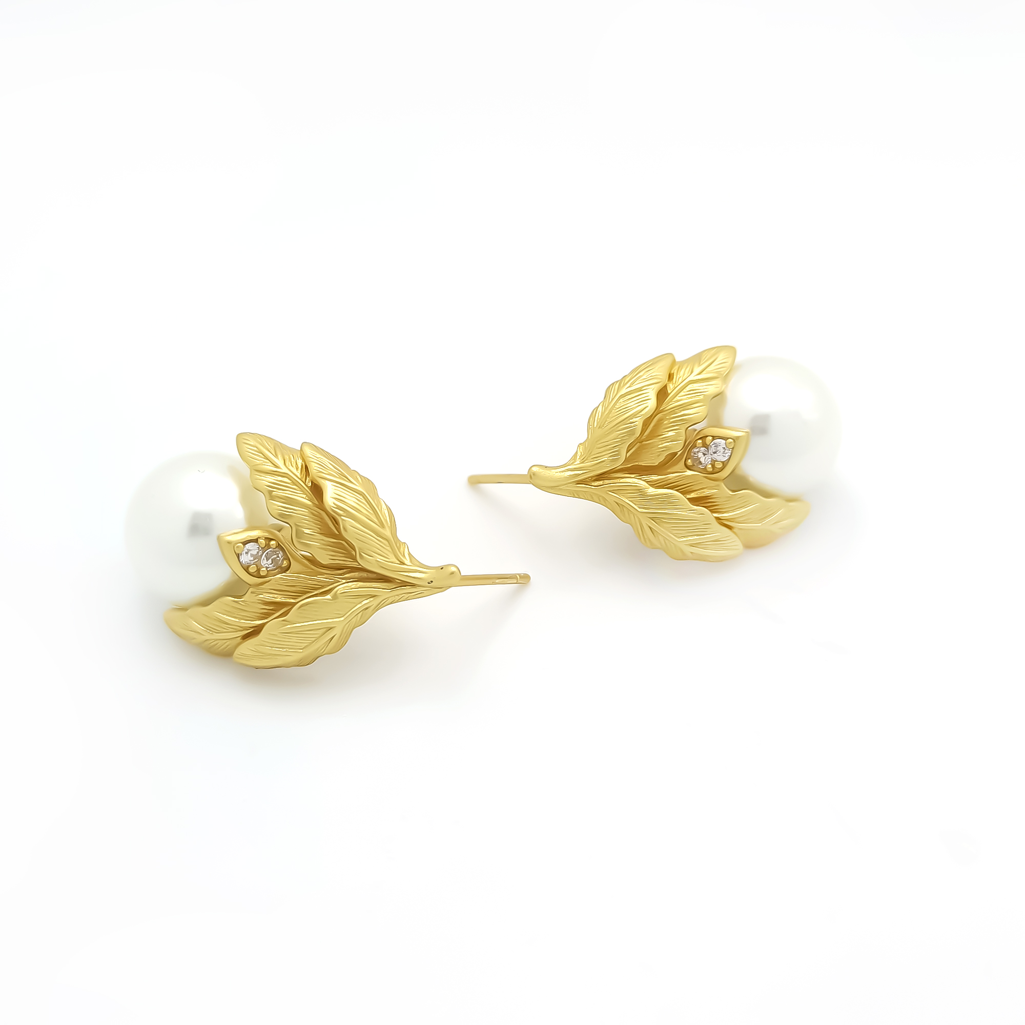 铜合金合成锆石耳饰 VWVB-009988【蔷薇幻梦】耳饰精致简约百搭