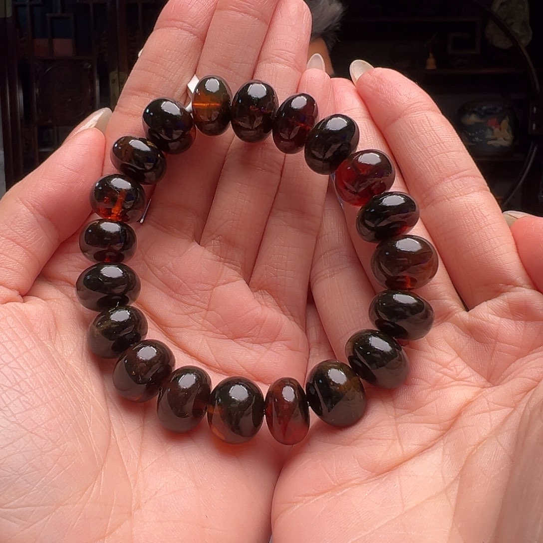 琥珀裸石未镶嵌抚顺琥珀10028。13mm