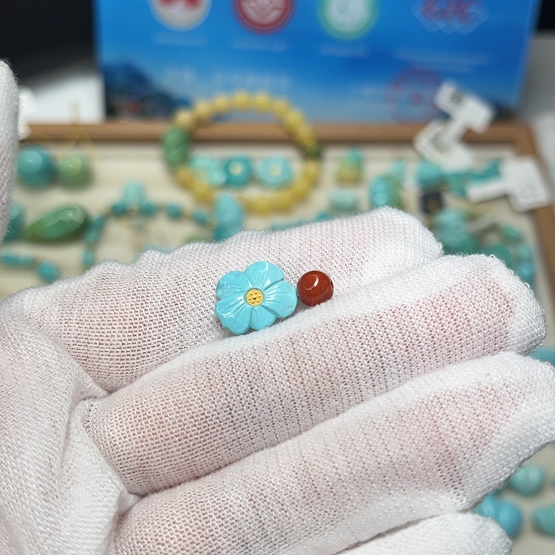 绿松石未镶嵌珠宝半成品