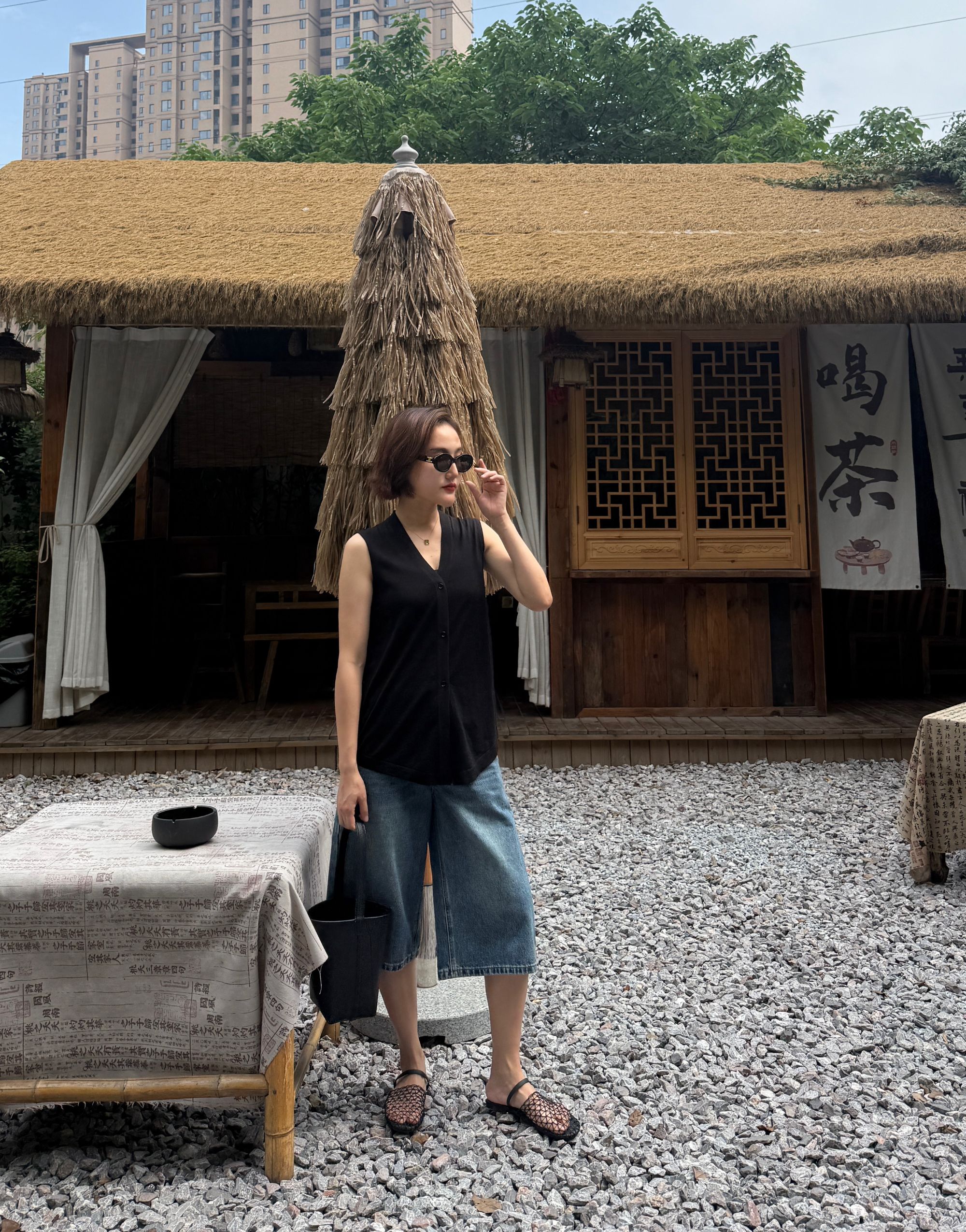 【LiLi】2025春夏新款牛仔裤女牛仔裤显瘦显腿长七分裤牛仔裤女