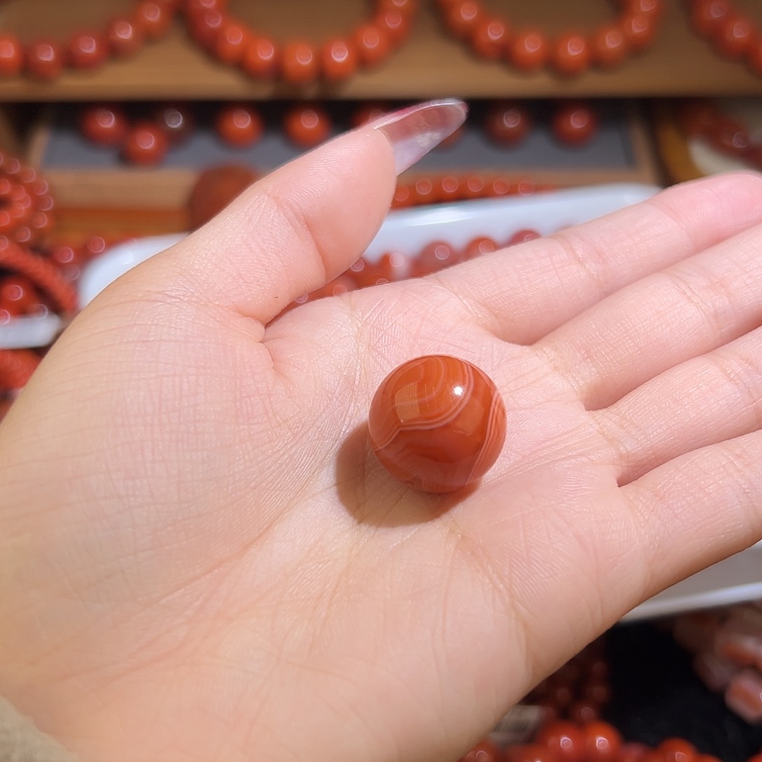 南红玛瑙单珠未镶嵌18mm
