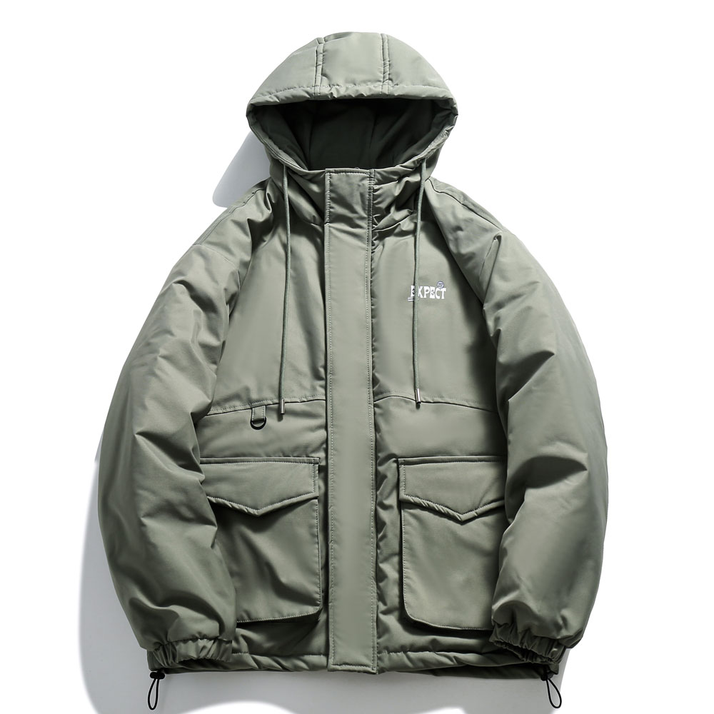 特价清。就绿色。男士棉服冬季外套加厚宽松休闲连帽YSX-M1170