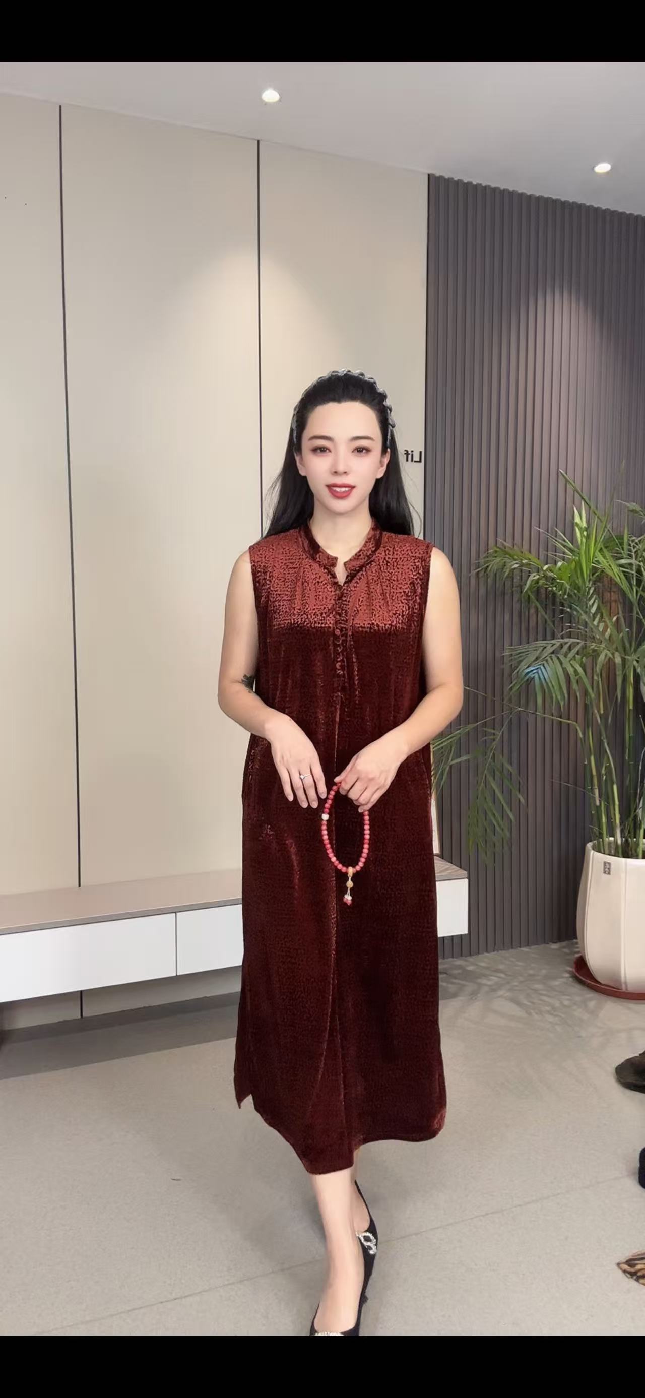 大美定制复古时尚连衣裙ins宽松