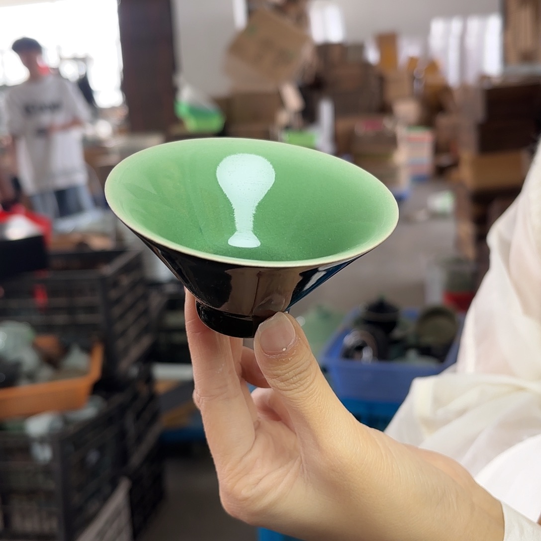 龙泉云间青瓷小米茶器
