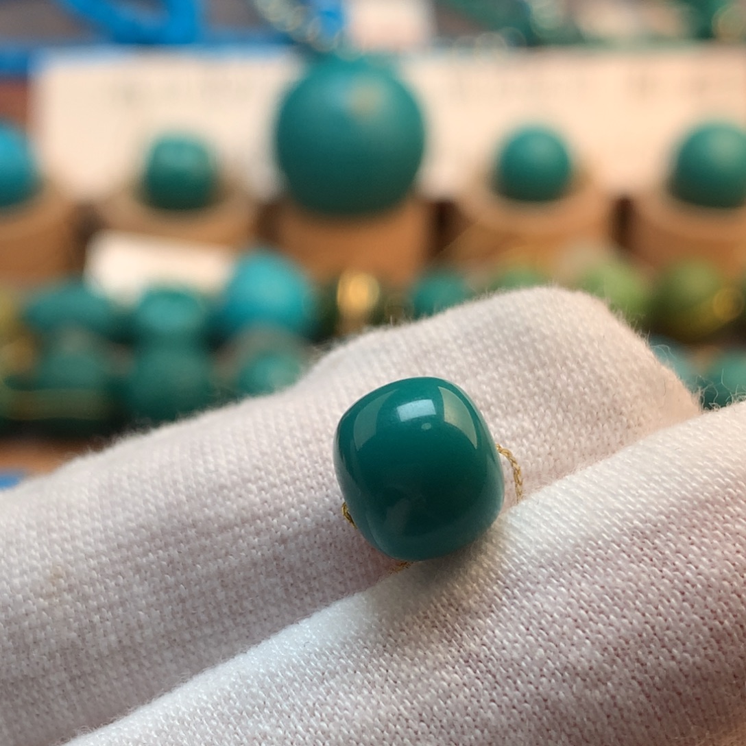 绿松石未镶嵌挂件9.5mm