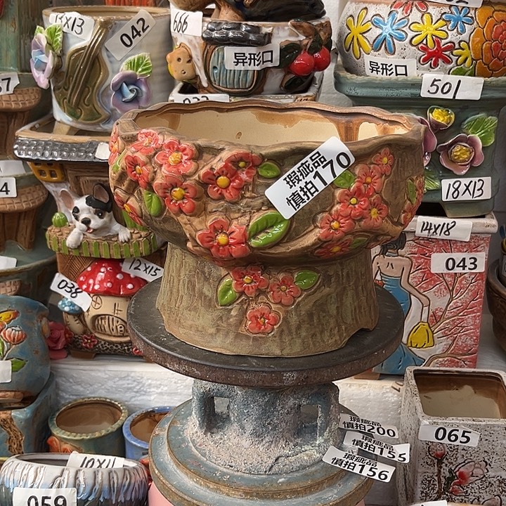 粗陶材质多肉花盆170