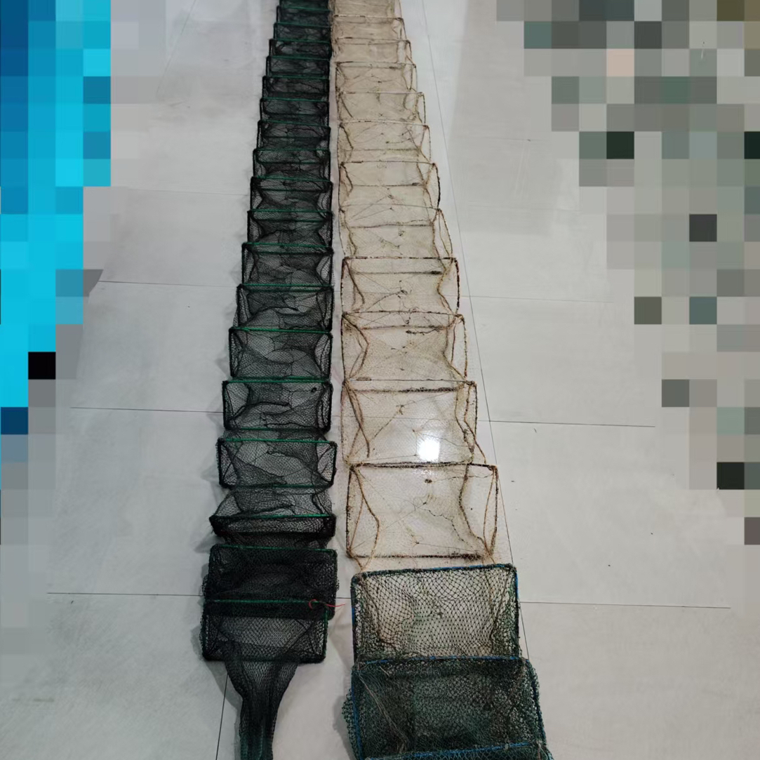 8米左右海笼，有使用痕迹，2头倒5条