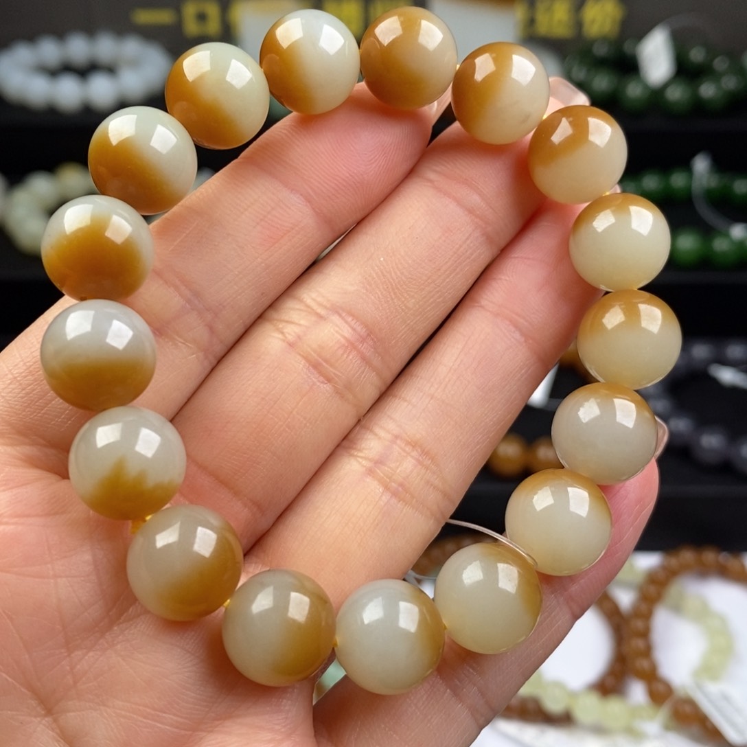 和田玉手串未镶嵌