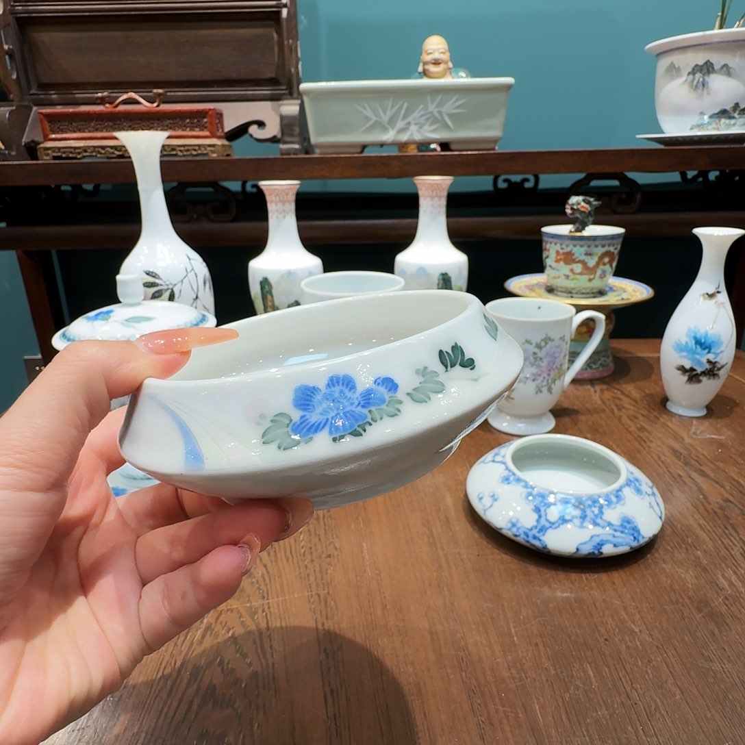 摆件风*月景德镇陶瓷水洗一件