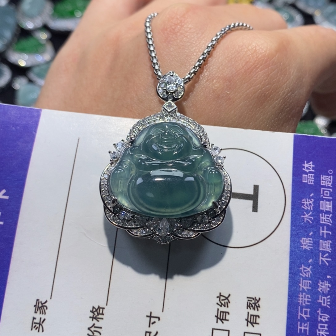 霞***韵翡翠未镶嵌颈饰翡翠