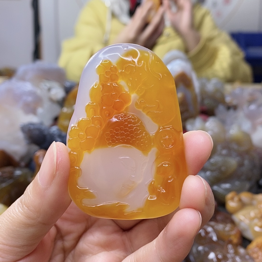 玛瑙/玉髓吊坠未镶嵌