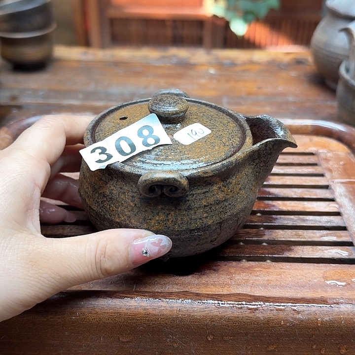 纯手工制作粗陶茶具