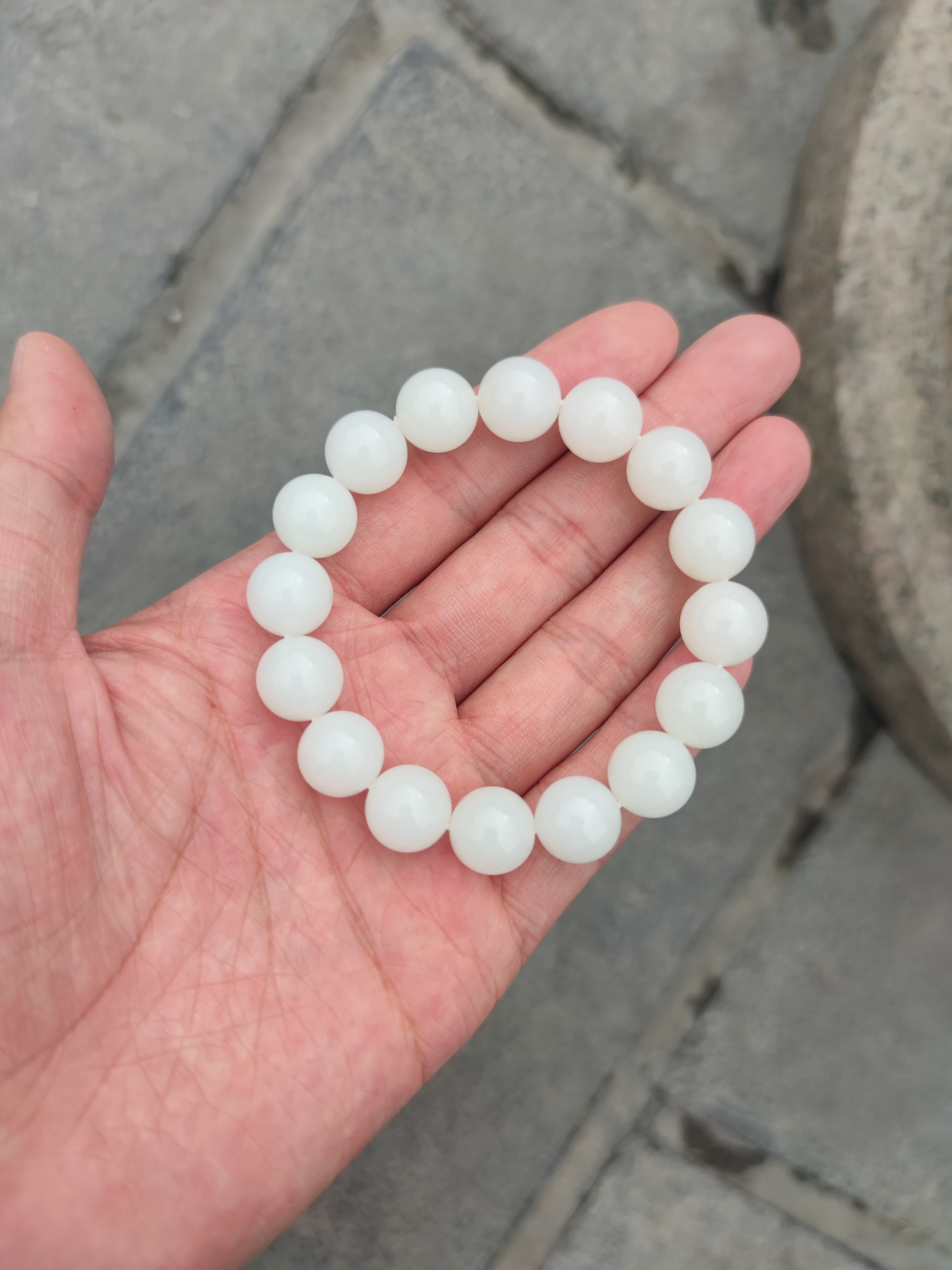 和田玉羊脂白玉手串