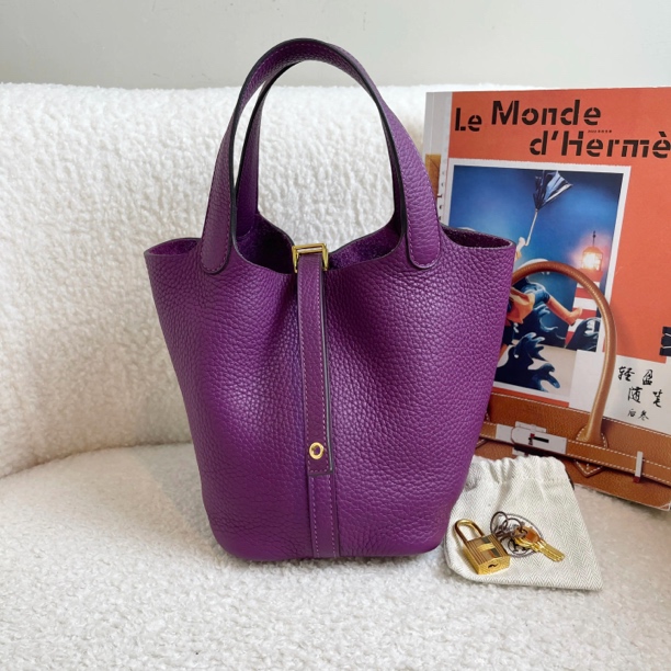 99新 Hermes/爱马仕 海葵紫菜篮子18/27328149/代卖服务/12期