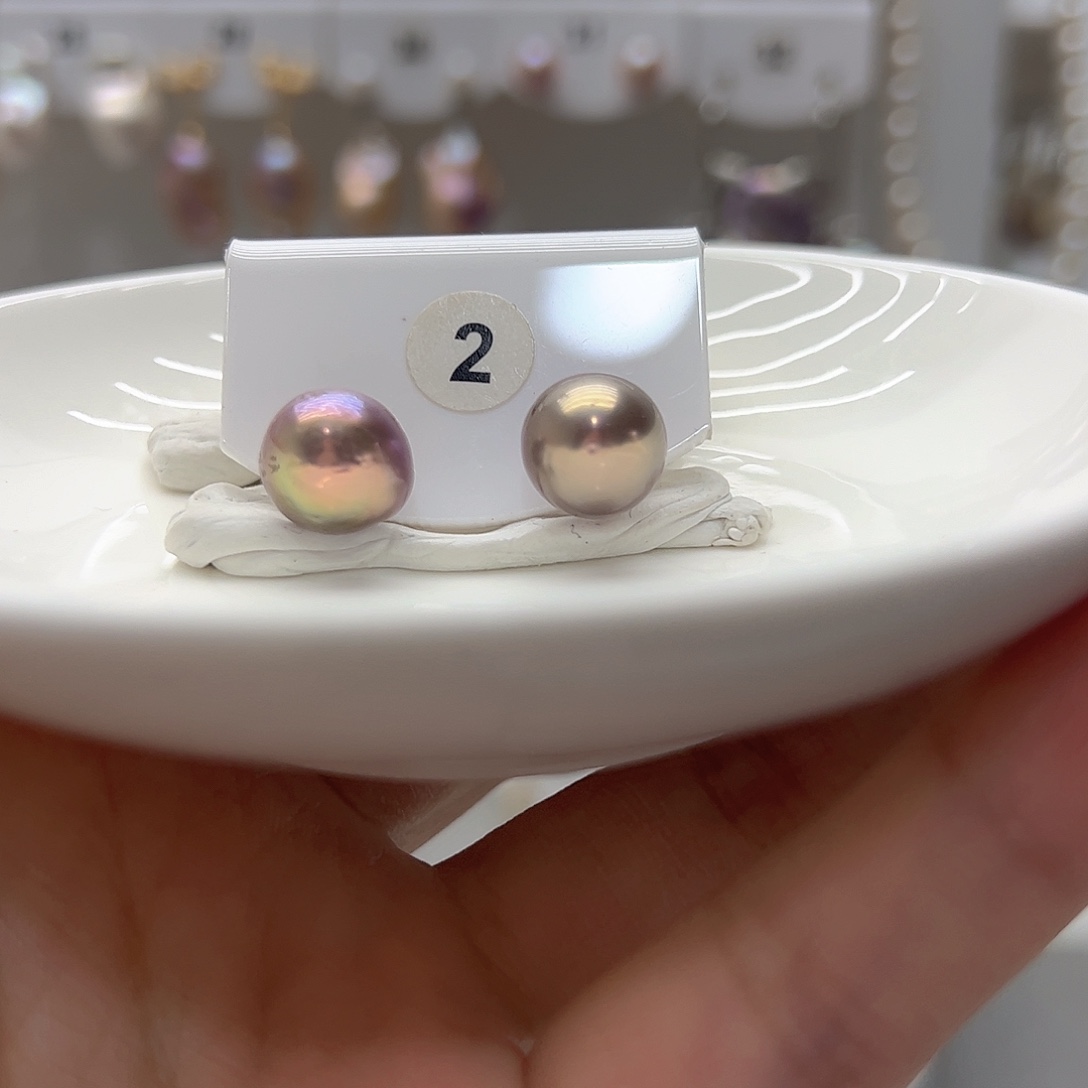 银S925镶嵌耳饰淡水珍珠