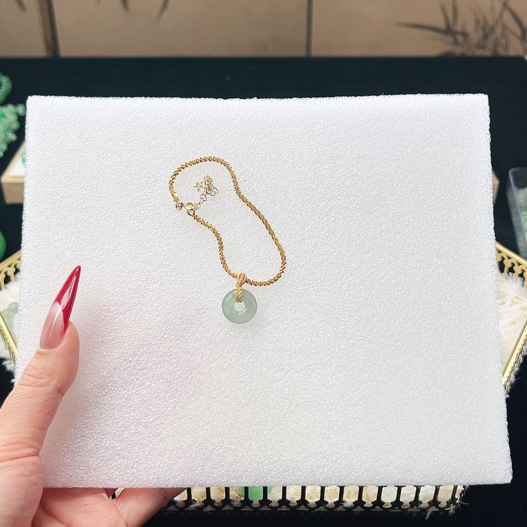 石英质玉手链银S925镶嵌