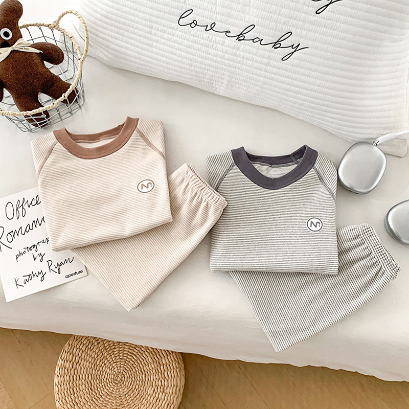 【十级抗菌】男童家居服套装儿童睡衣秋冬保暖羊毛蚕丝秋衣秋裤打底