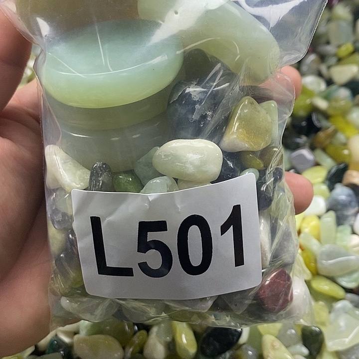 岫玉鱼缸石未镶嵌