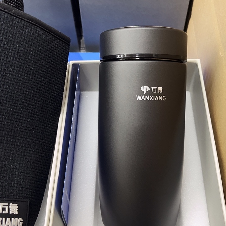 万象保温杯f96-460枪灰色杯套