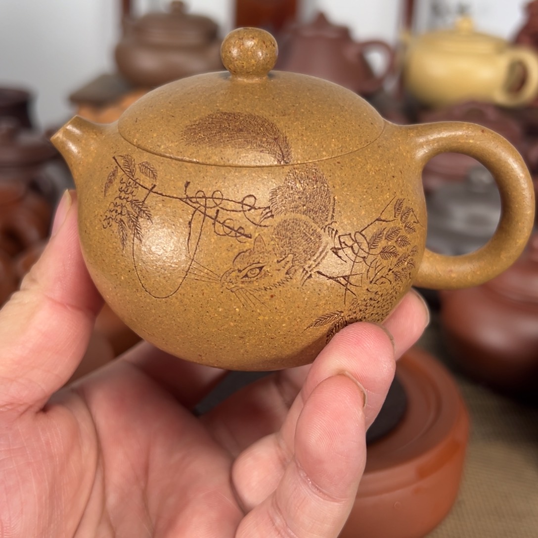 紫砂茶壶段泥西施