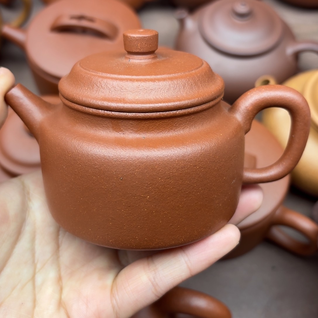 紫砂茶壶声****三红降坡德钟微瑕150cc微瑕