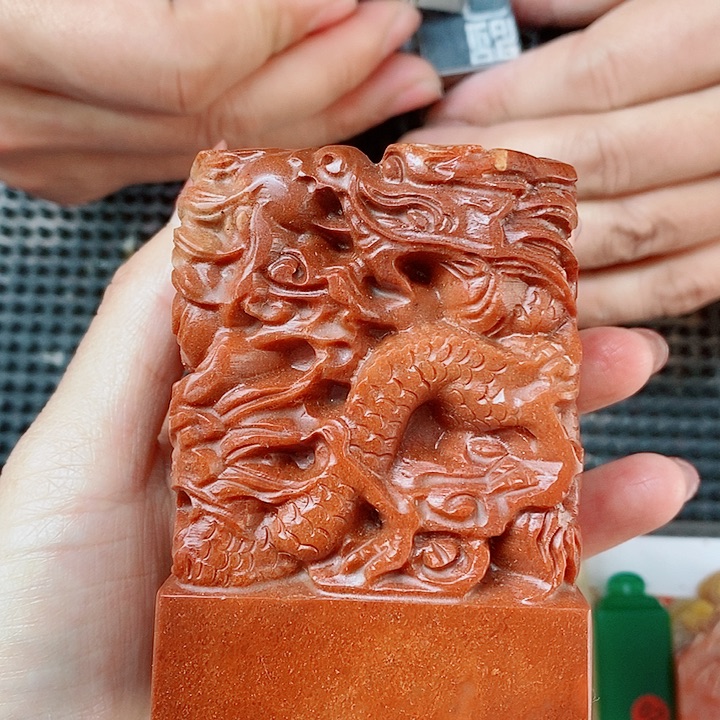 寿山石现场直播手工