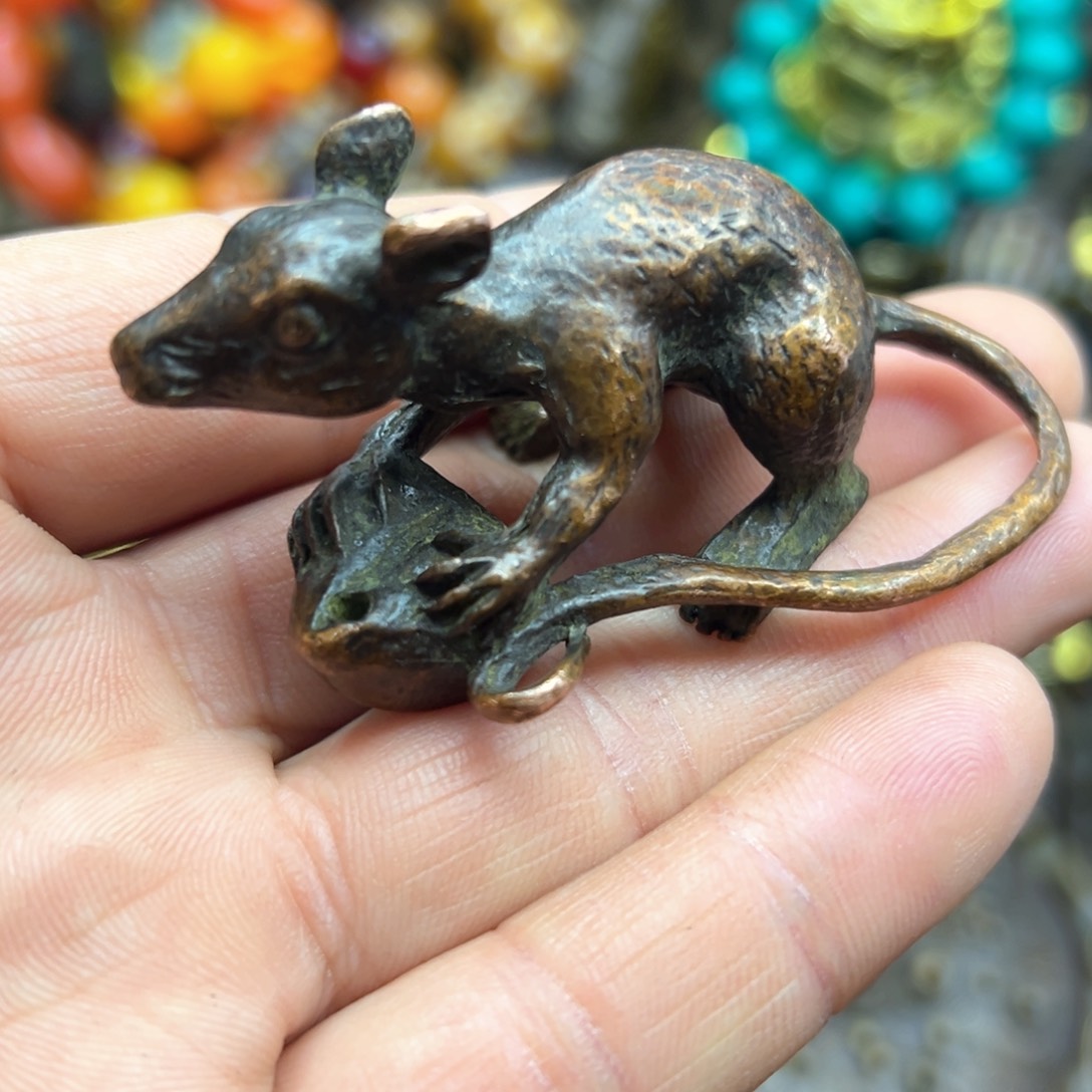 铜摆件欢迎欢迎你