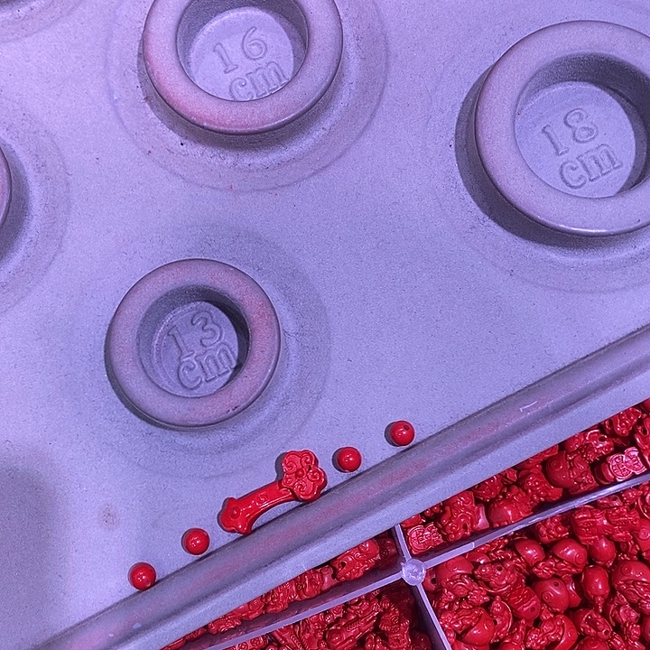 天然辰砂红纱的如意手编