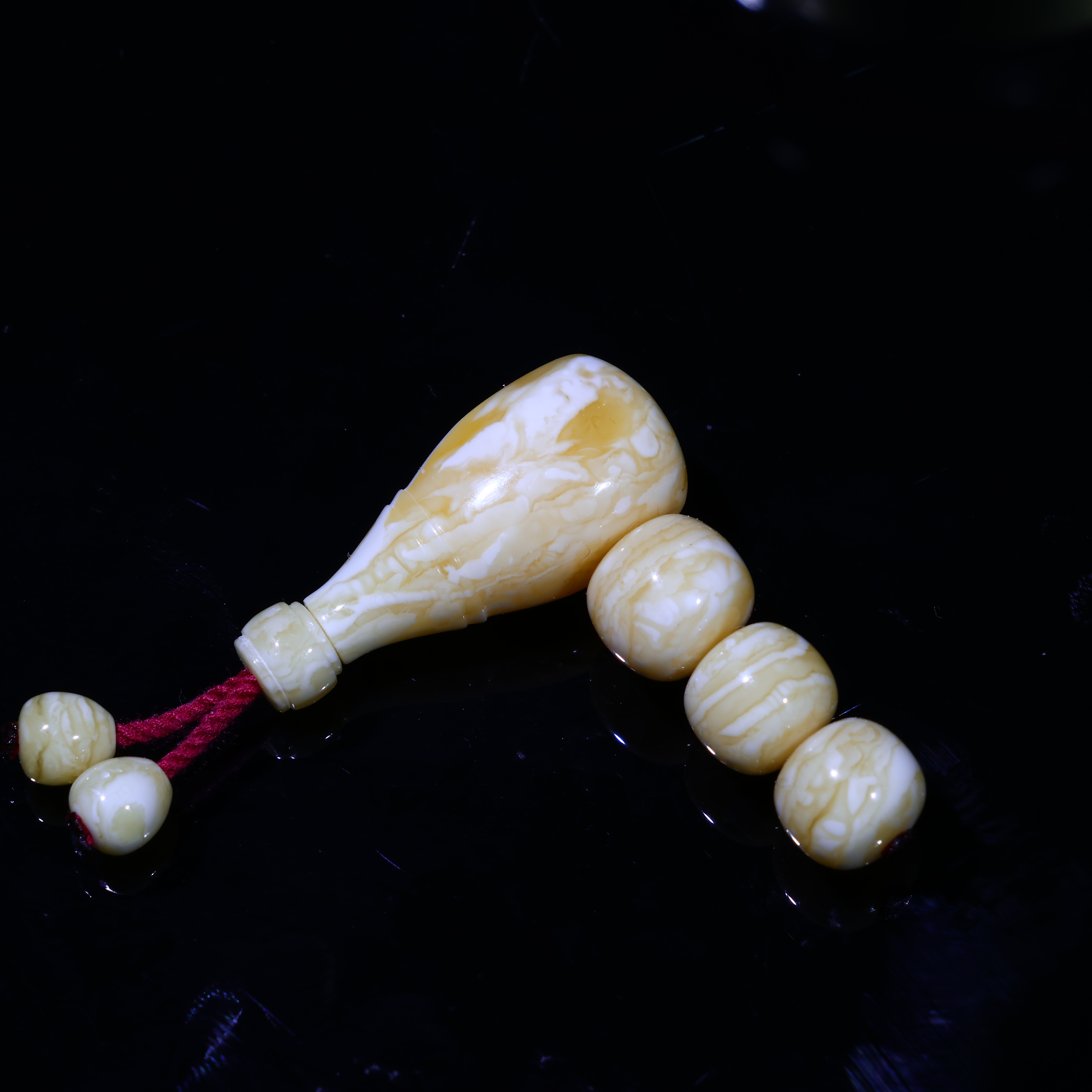 13m蜜蜡三通天然原矿焦皮瓷白花虎皮纹同料三通套装蜜蜡配饰A268