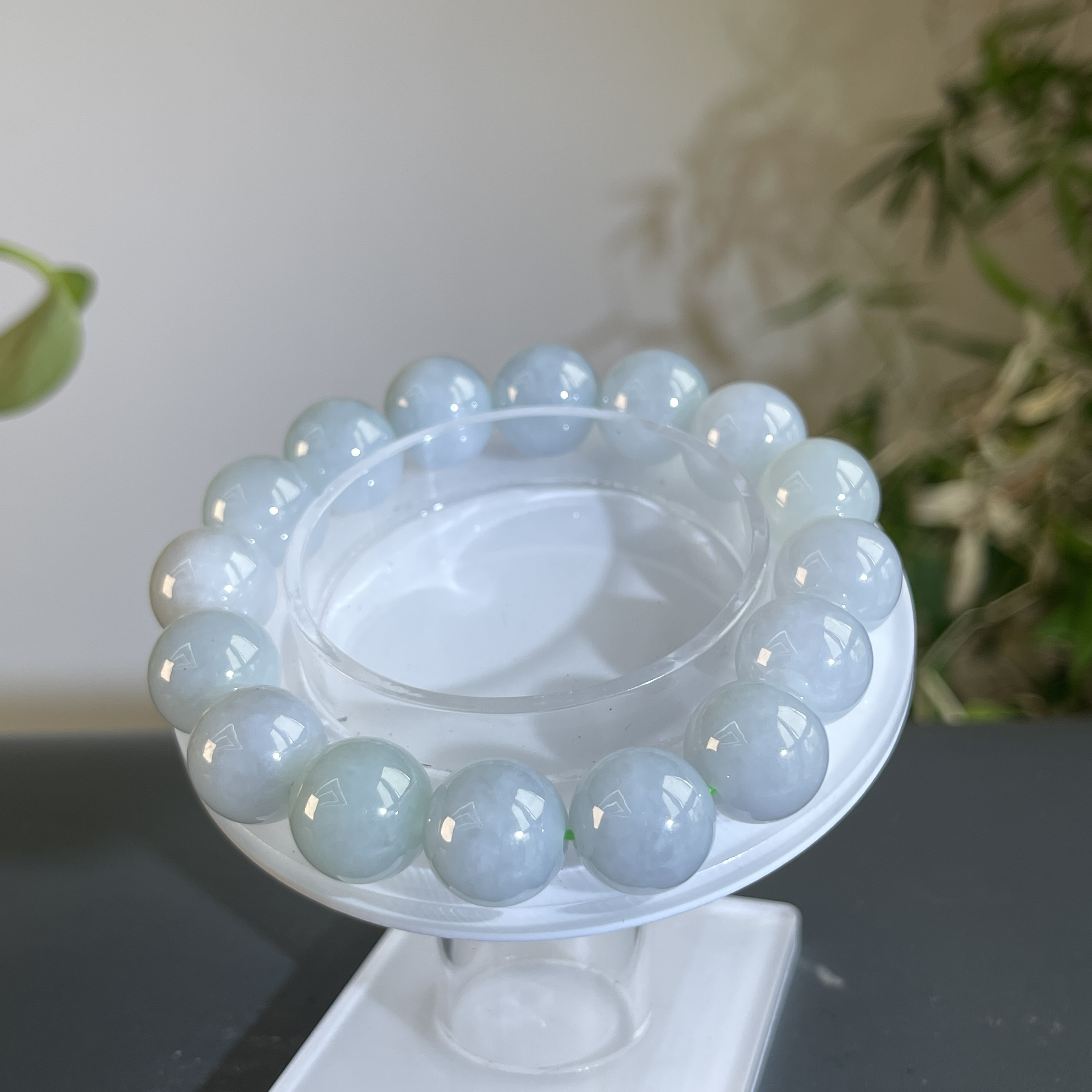 JCB26-101  天然缅甸A货翡翠 翡翠手串