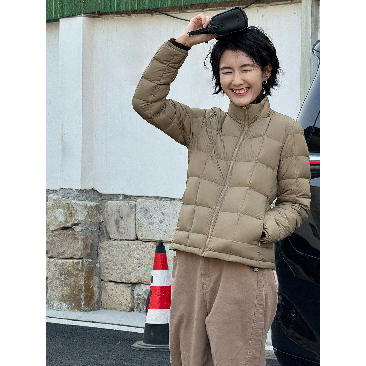 LANGQING “石墨烯“发热立领白鹅绒外套47300#