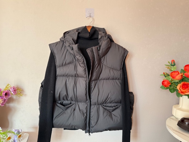 时尚鹅绒马甲连帽