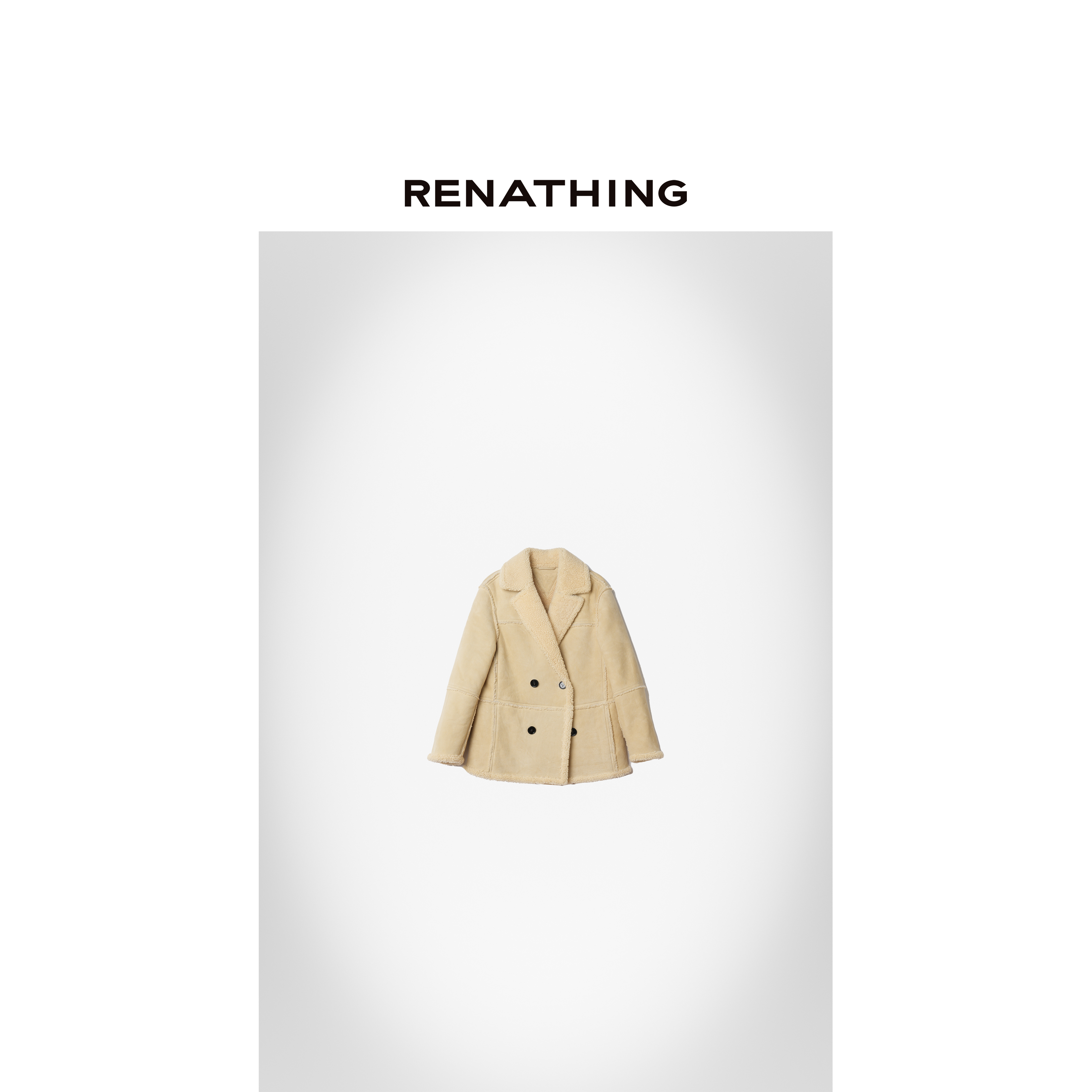 【RENATHING】保暖双排扣休闲夹克外套