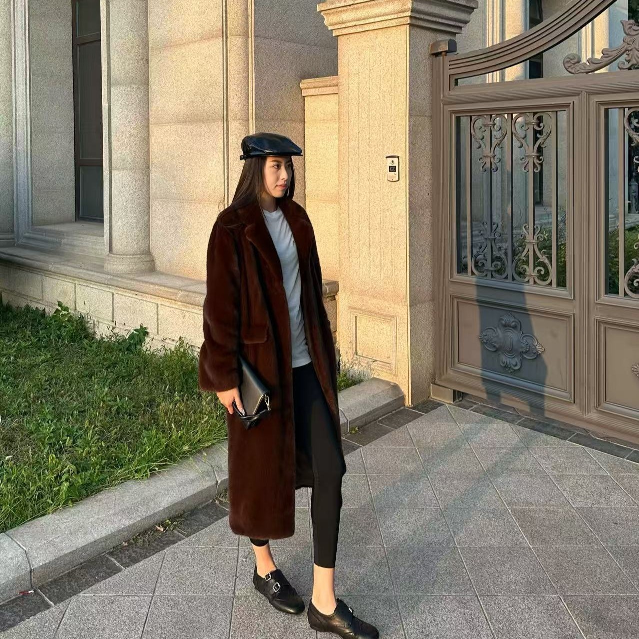 【沐泽MUZE】暮色旅人 | 进口短二气质翻领水貂皮草外套