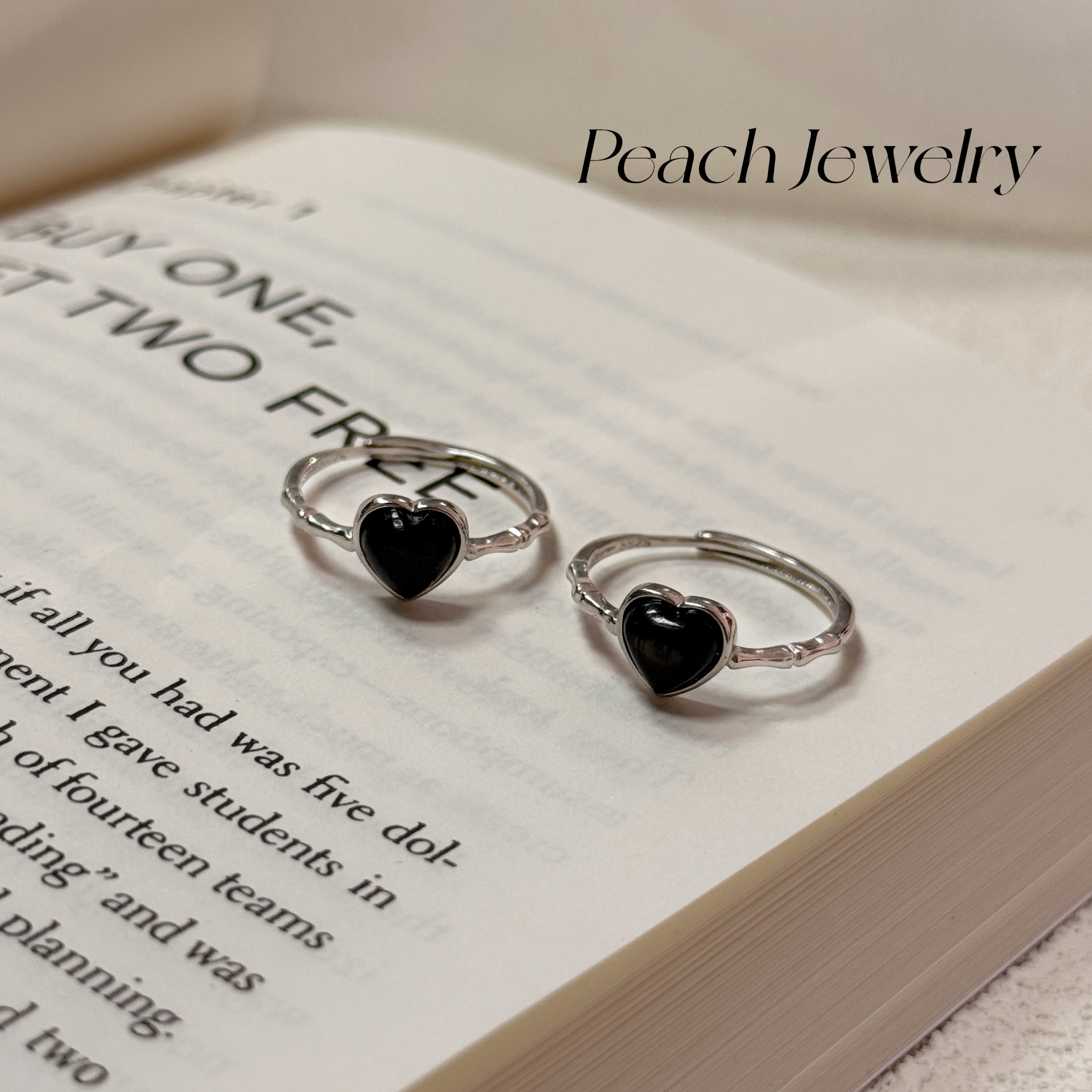 S925银金运石开口可调节戒指 BH15 多样性发一颜色微差