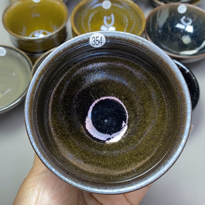 茶盏建窑建盏柴烧主人杯