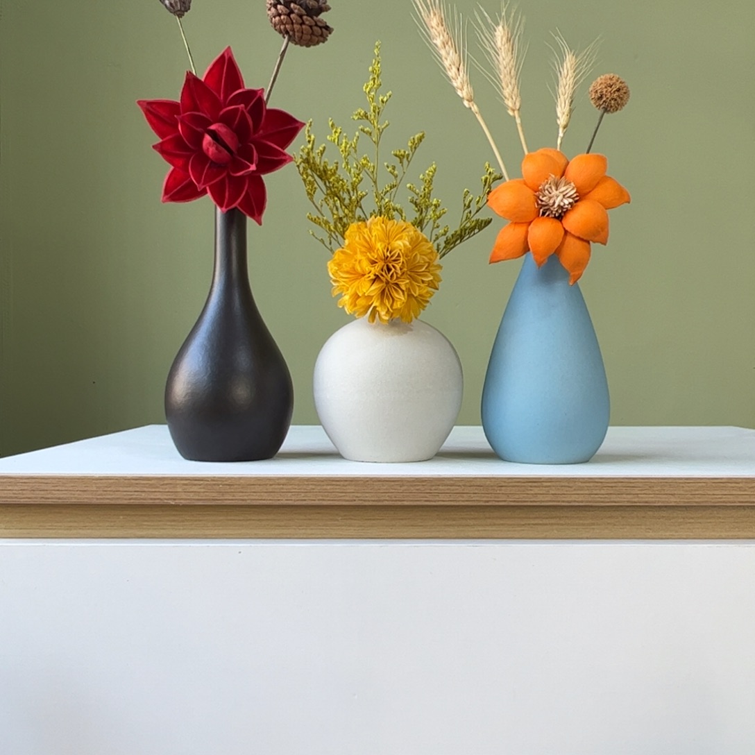 陶瓷花瓶陶瓷花瓶带花高度20-30厘米左右