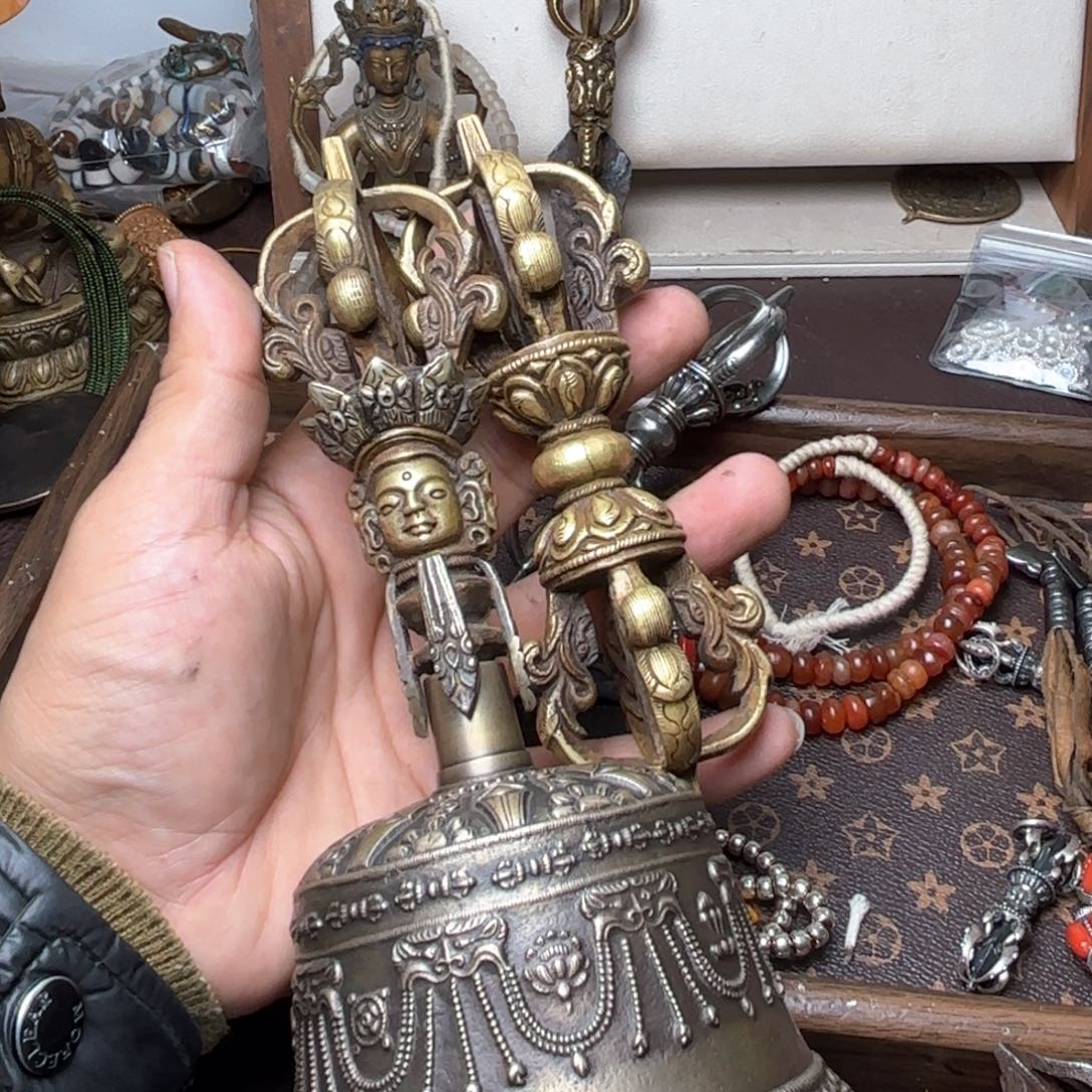 铜星月菩提挂件菩提