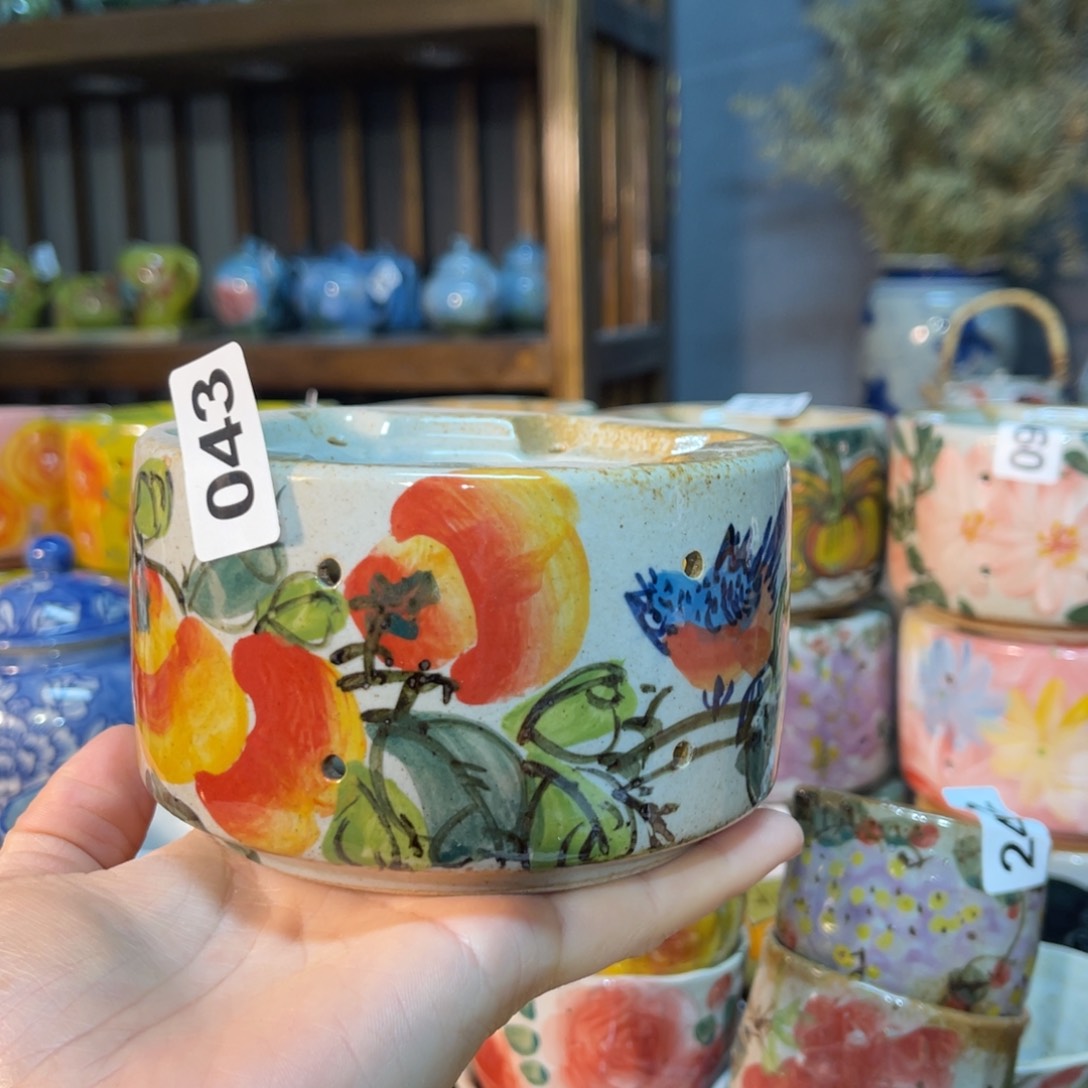 杯素浅陶瓷手工手绘