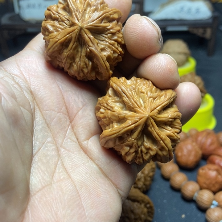 把件文玩核桃玉玺四棱5