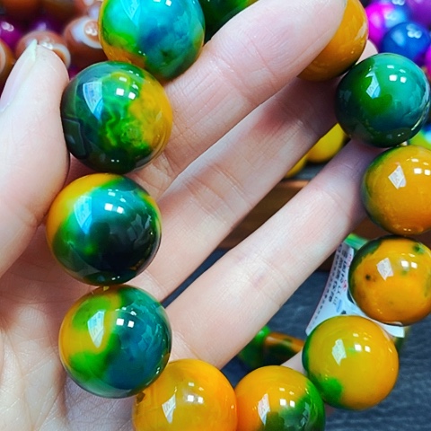 玛瑙/玉髓手链未镶嵌龙胆草20