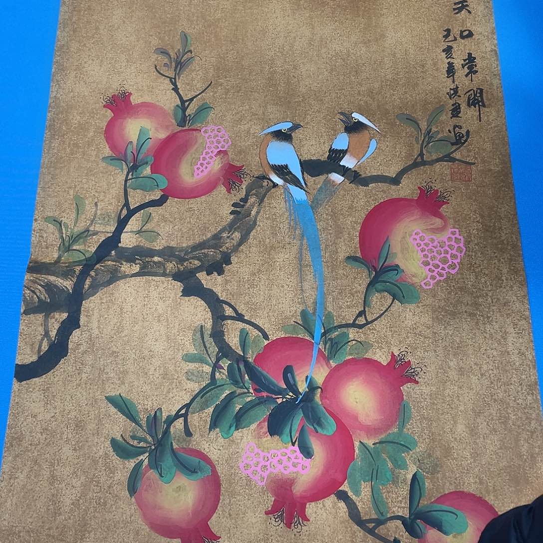 国画今天上午国画作品展示