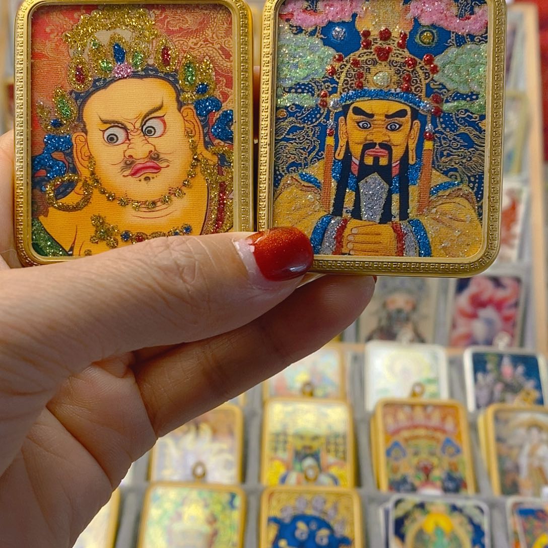 吊坠?****?手绘唐卡画心