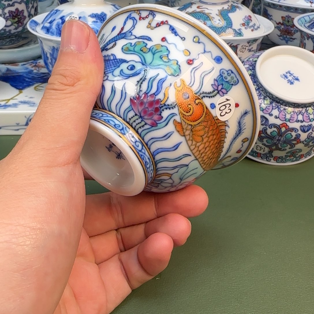 彦祖纯手工手绘茶具163