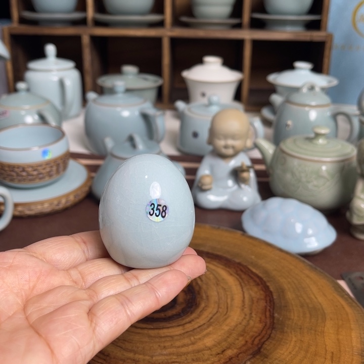 汝州原矿原釉龙蛋茶宠358